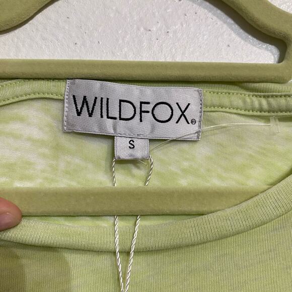 Wildfox Margarita Green Burnout Manchester Tee Sz S NWT - Picture 5 of 12
